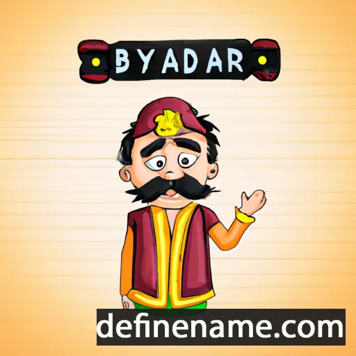 cartoon of the name Bayardalai