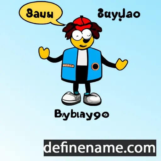 cartoon of the name Bayğay-ool