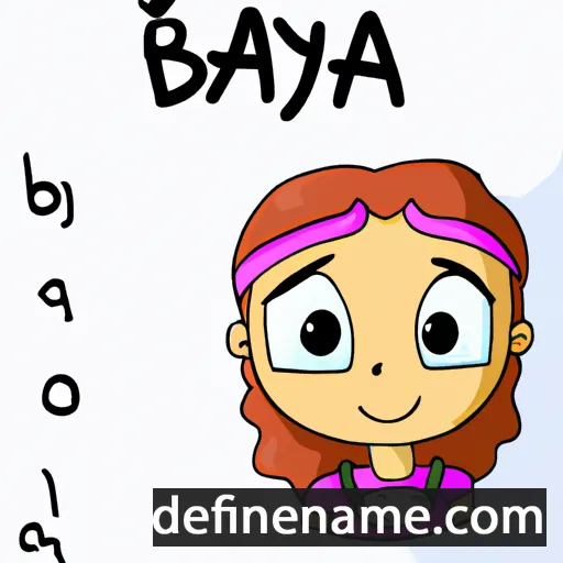 cartoon of the name Bayla