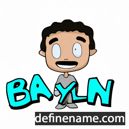 cartoon of the name Baylen