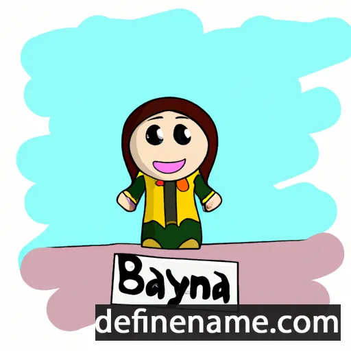 cartoon of the name Bayna