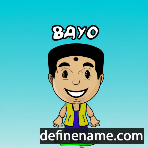 cartoon of the name Bayo