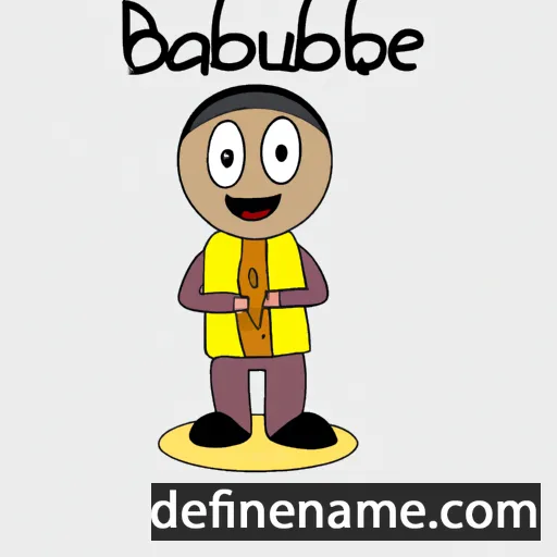 cartoon of the name Bayuhabe