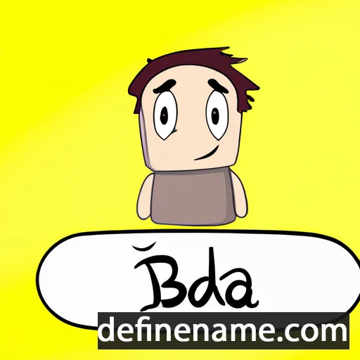 cartoon of the name Béda