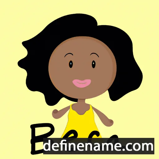 cartoon of the name Béia