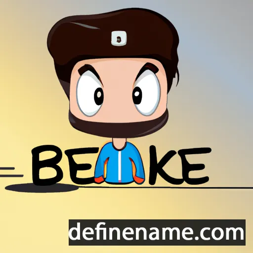 cartoon of the name Béke