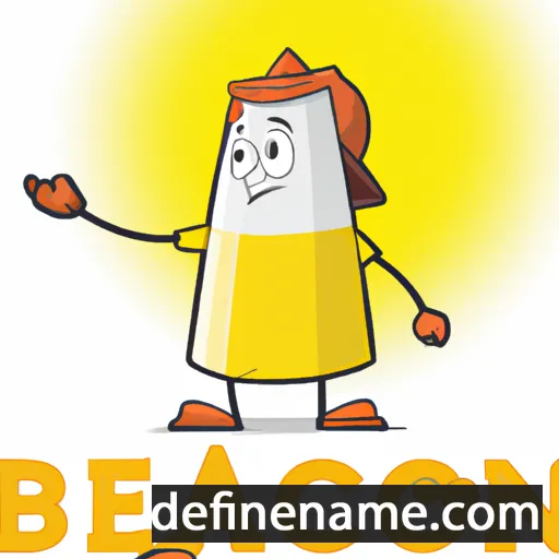 cartoon of the name Beacon