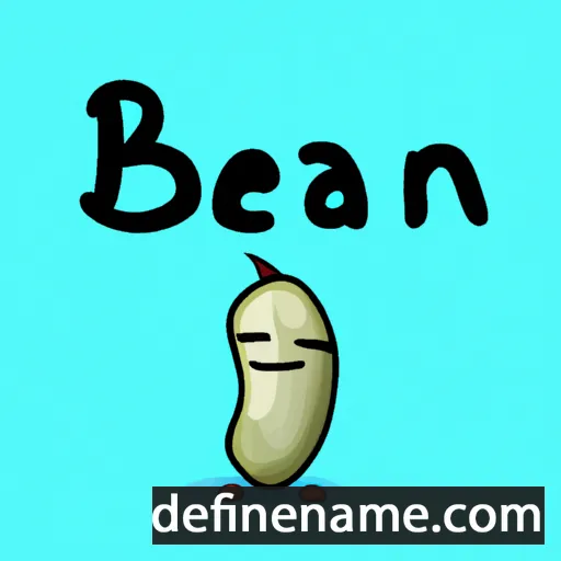 cartoon of the name Bean