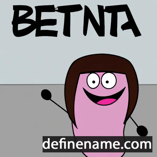 cartoon of the name Beanta