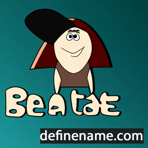 cartoon of the name Beatie