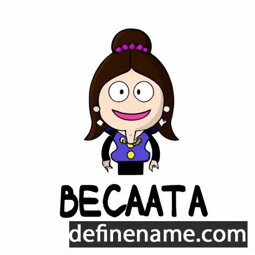 cartoon of the name Beatricza