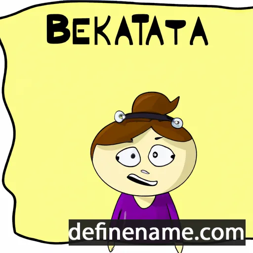 cartoon of the name Beatryksa