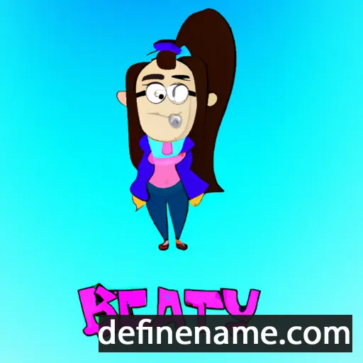 cartoon of the name Beatryz