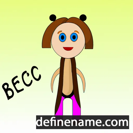 cartoon of the name Beca