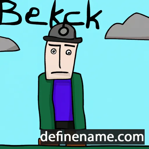 cartoon of the name Becket