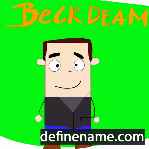 cartoon of the name Beckian