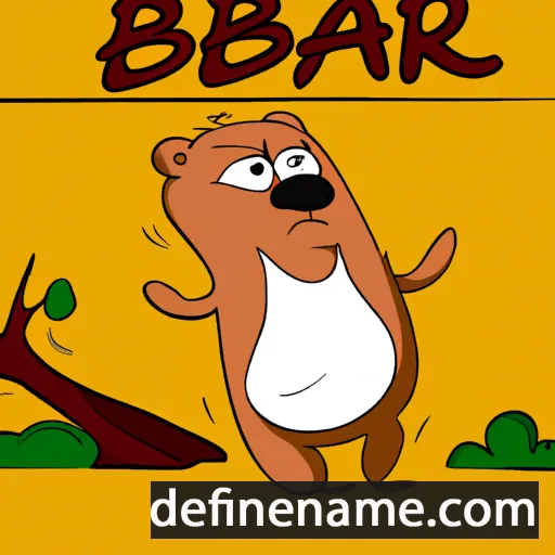 cartoon of the name Beđar