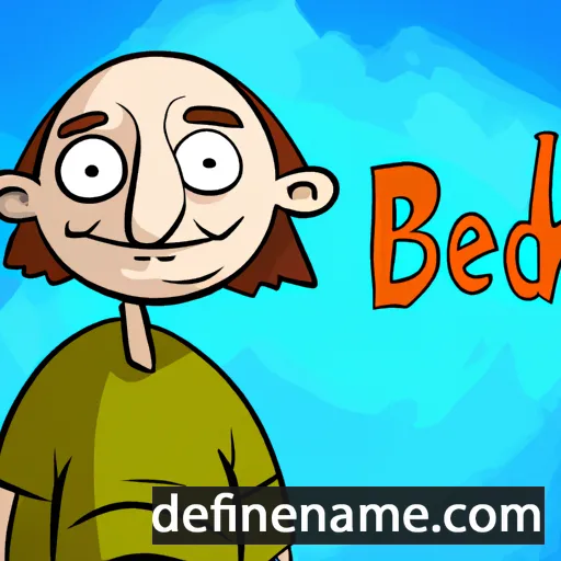 cartoon of the name Bede