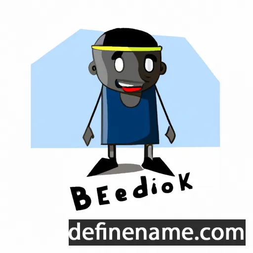 cartoon of the name Bediako