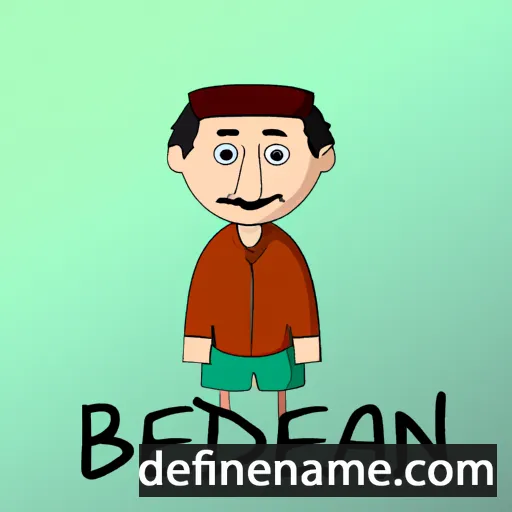 cartoon of the name Bedran