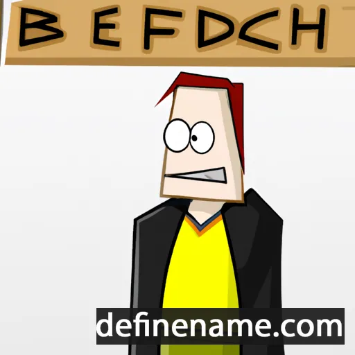 cartoon of the name Bedrich