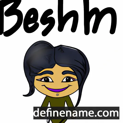 cartoon of the name Beenish