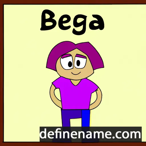 cartoon of the name Bega