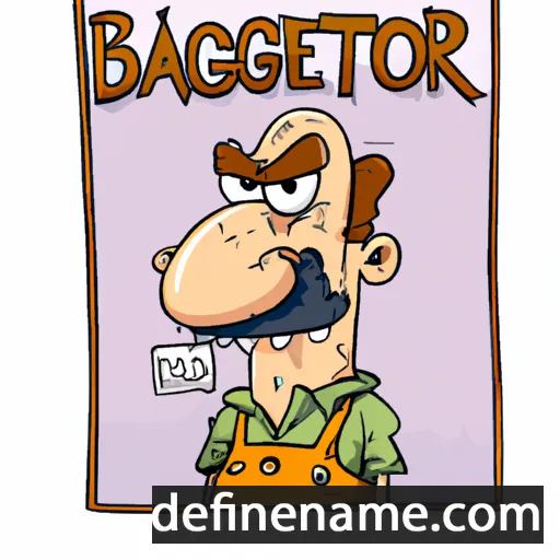 cartoon of the name Begator