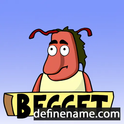 cartoon of the name Behgjet