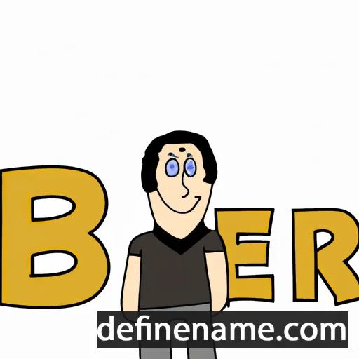 cartoon of the name Behr