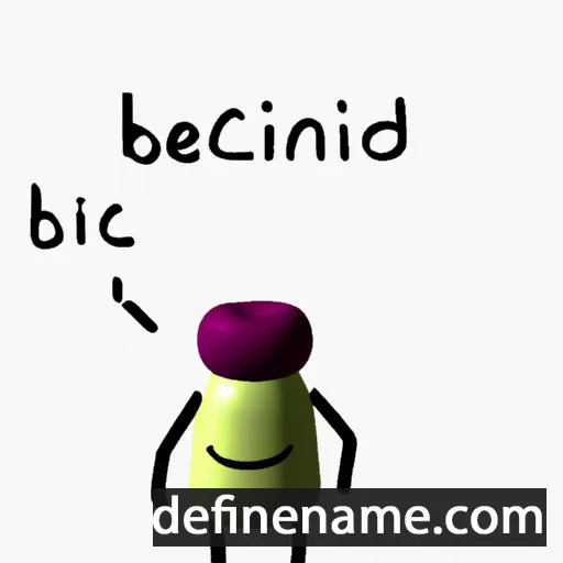 cartoon of the name Beinidict