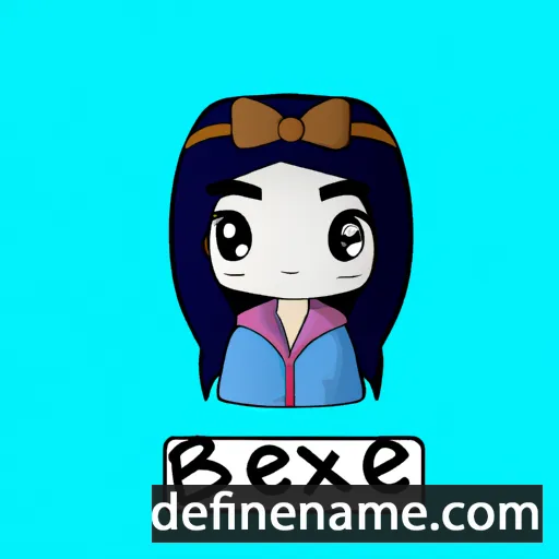 cartoon of the name Beixue