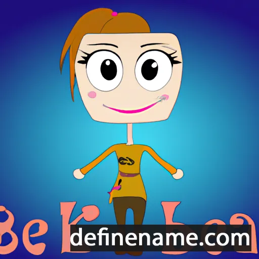 cartoon of the name Beka