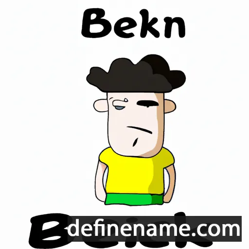 cartoon of the name Bekhi