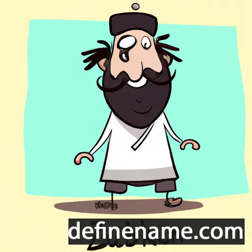 cartoon of the name Bekhruz