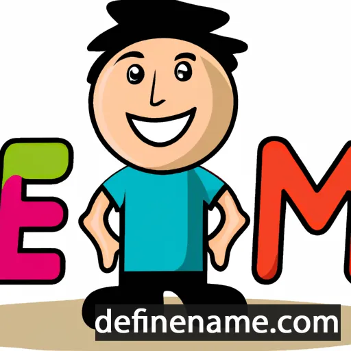 cartoon of the name Bekim