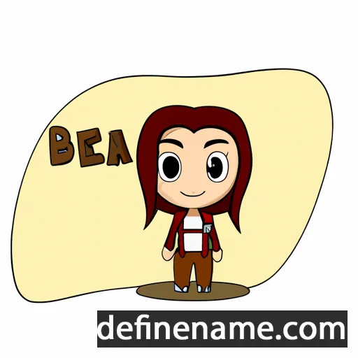 cartoon of the name Bekka