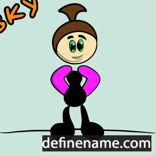 cartoon of the name Bekky