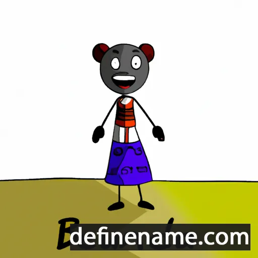 cartoon of the name Bekunda