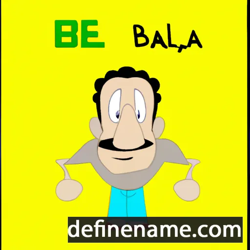 cartoon of the name Belal