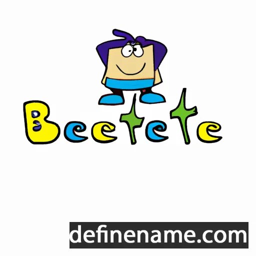 cartoon of the name Belete