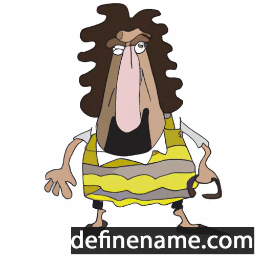 cartoon of the name Belfantino