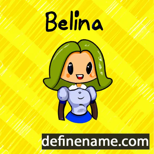 cartoon of the name Beliña