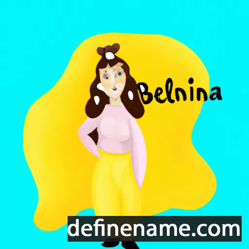 cartoon of the name Belina