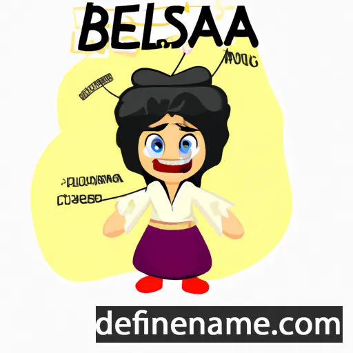 cartoon of the name Belisama