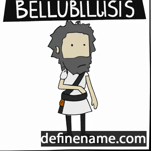 cartoon of the name Belisarius