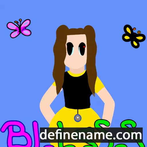 cartoon of the name Belissa