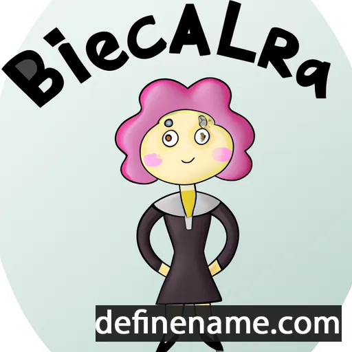 cartoon of the name Bellacara