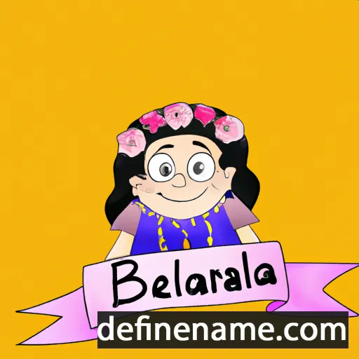 cartoon of the name Bellamaria