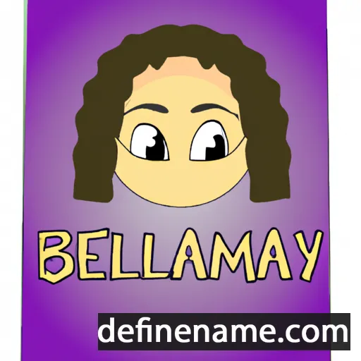 cartoon of the name Bellamay